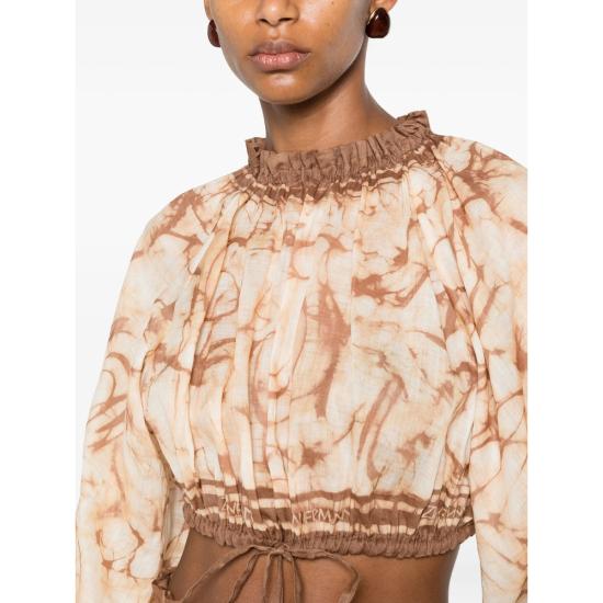 26FW 짐머만 블라우스 8280TSS262 CHOCO NEUTRALS - ZIMMERMANN
