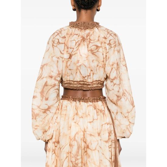 26FW 짐머만 블라우스 8280TSS262 CHOCO NEUTRALS - ZIMMERMANN