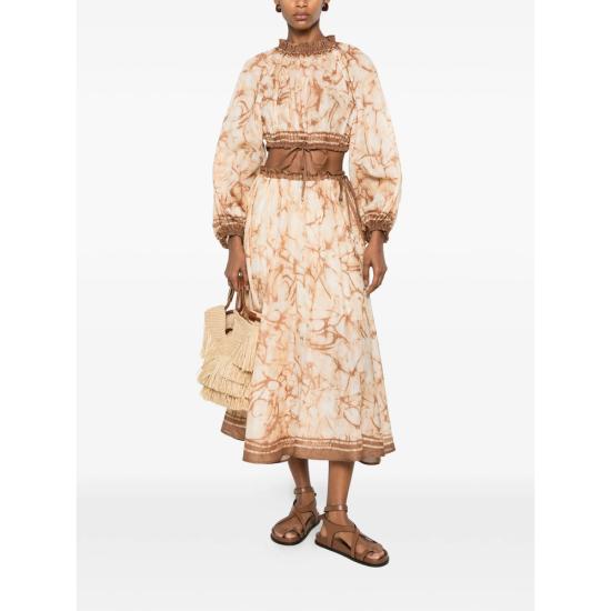 26FW 짐머만 블라우스 8280TSS262 CHOCO NEUTRALS - ZIMMERMANN