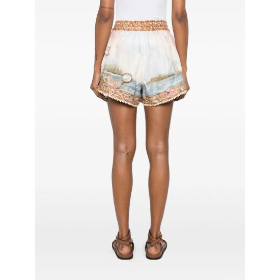 26FW 짐머만 숏팬츠 8143ASS263 ISBLU NEUTRALS - ZIMMERMANN