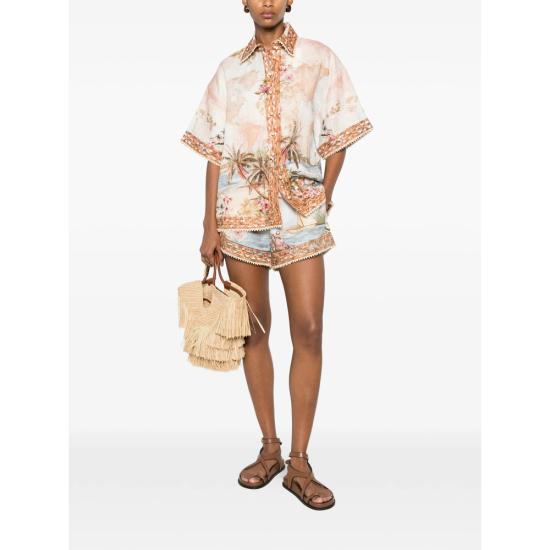 26FW 짐머만 숏팬츠 8143ASS263 ISBLU NEUTRALS - ZIMMERMANN