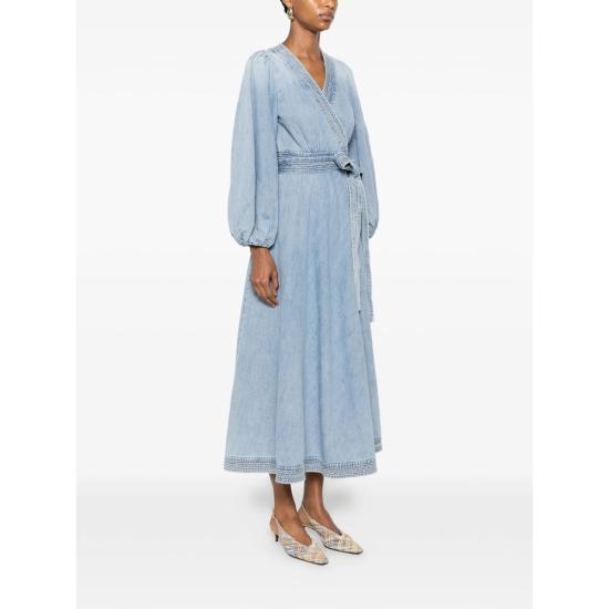 26FW 짐머만 롱 원피스 7266DSS262 SKYLA BLUE - ZIMMERMANN