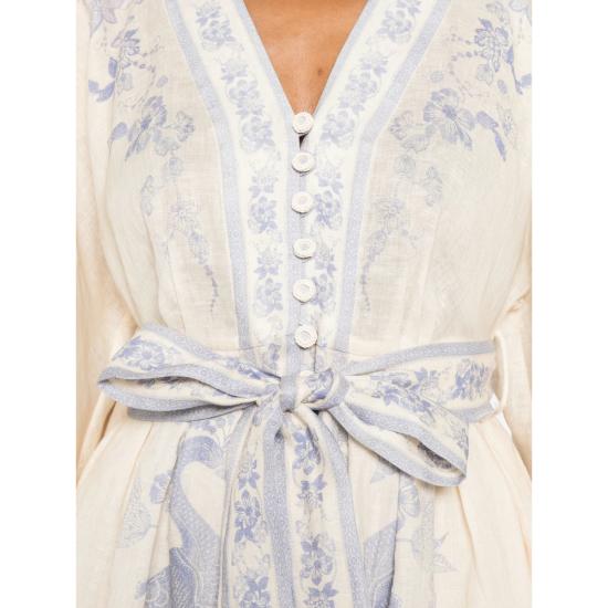 26FW 짐머만 미디 원피스 3500DSS262 CRLIL NEUTRALS - ZIMMERMANN