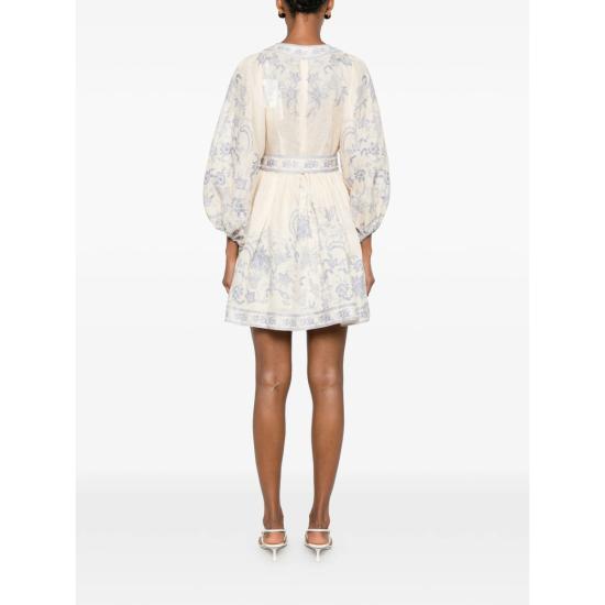 26FW 짐머만 미디 원피스 3500DSS262 CRLIL NEUTRALS - ZIMMERMANN