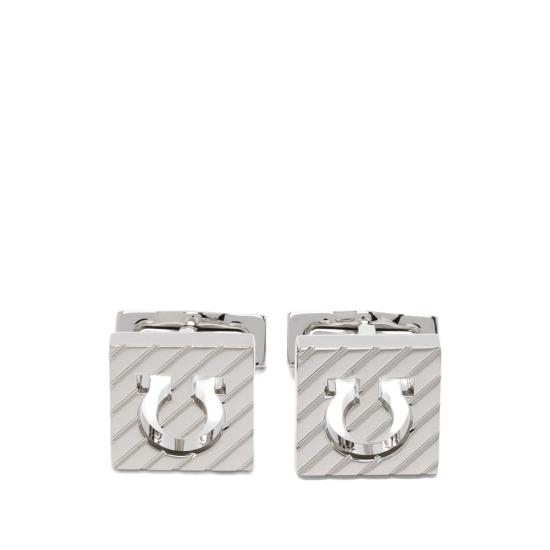 26FW 살바토레 페라가모 커프스 링크/타이 홀더 770411 0795906 PALLA SILVER