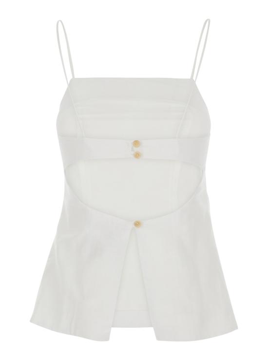26SS 세미쿠튀르 긴팔 티셔츠 S6SN04A030 White - SEMI-COUTURE