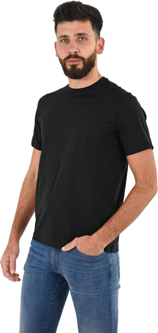  에르노 슈퍼파인 코튼 스트레치 티셔츠 JG000174U520039300 BLACK - HERNO