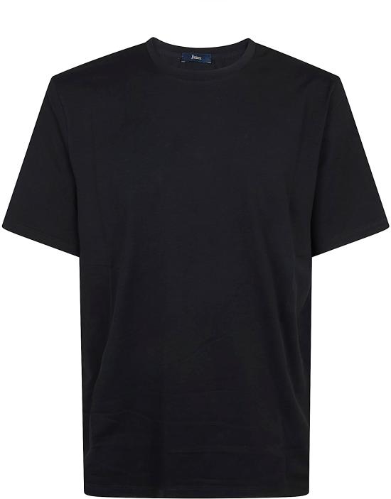  에르노 슈퍼파인 코튼 스트레치 티셔츠 JG000174U520039300 BLACK - HERNO