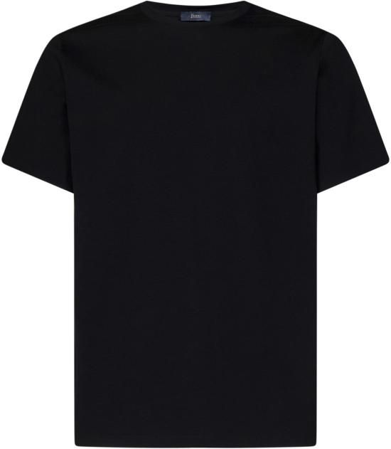  에르노 슈퍼파인 코튼 스트레치 티셔츠 JG000174U520039300 BLACK - HERNO