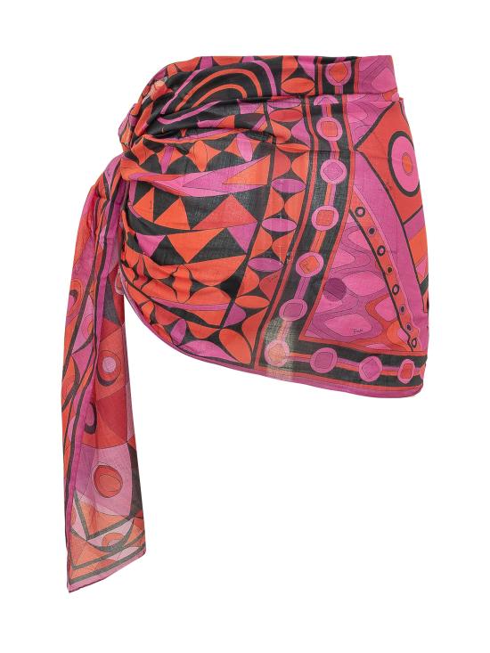 26SS 푸찌 스커트 6HPD006H973 P75 FUCHSIA BLACK - PUCCI