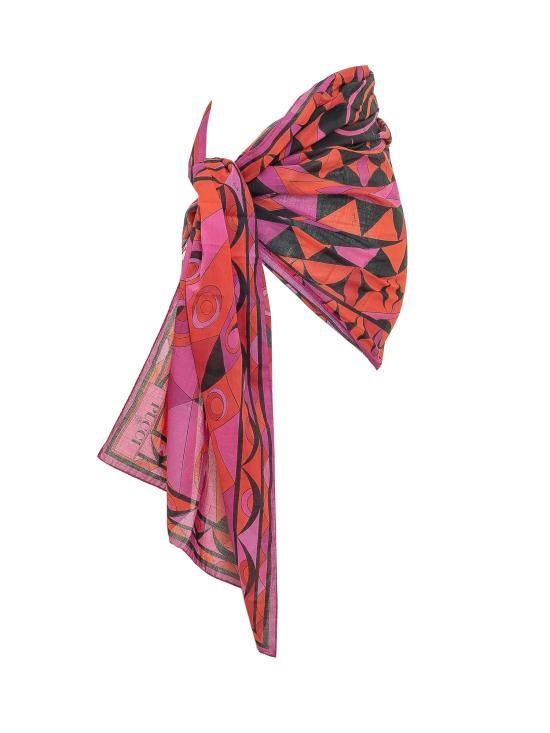 26SS 푸찌 스커트 6HPD006H973 P75 FUCHSIA BLACK - PUCCI