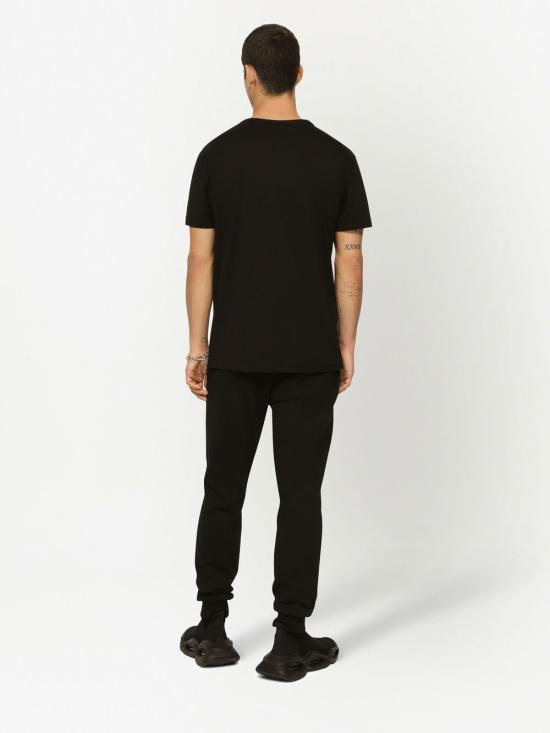 26SS 돌체앤가바나 로고 코튼 티셔츠 G8PT1TG7F2I N0000 Black - DOLCE & GABBANA