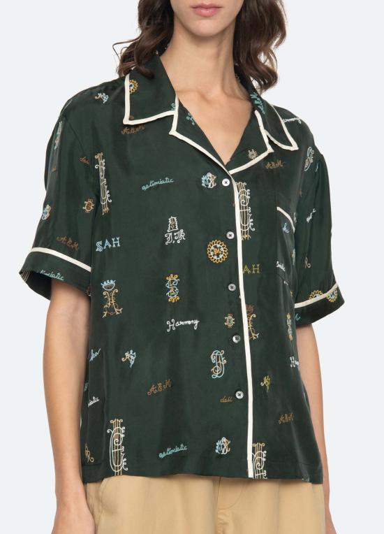  씨뉴욕 블라우스 PF26 128 GREEN - SEA NY