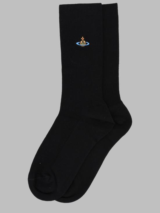 26SS 비비안웨스트우드 양말 8104000C K006P AABN401 BLACK - VIVIENNE WESTWOOD