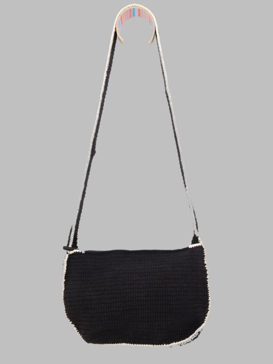 26SS 비비안웨스트우드 럭키 하프문 크로쉐 백 4603000TU Y004RN405 BLACK - VIVIENNE WESTWOOD