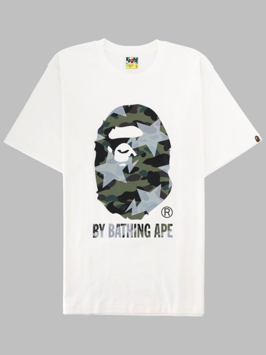 26SS 베이프 반팔 티셔츠 001TEM301023M WHXGR WHITE
