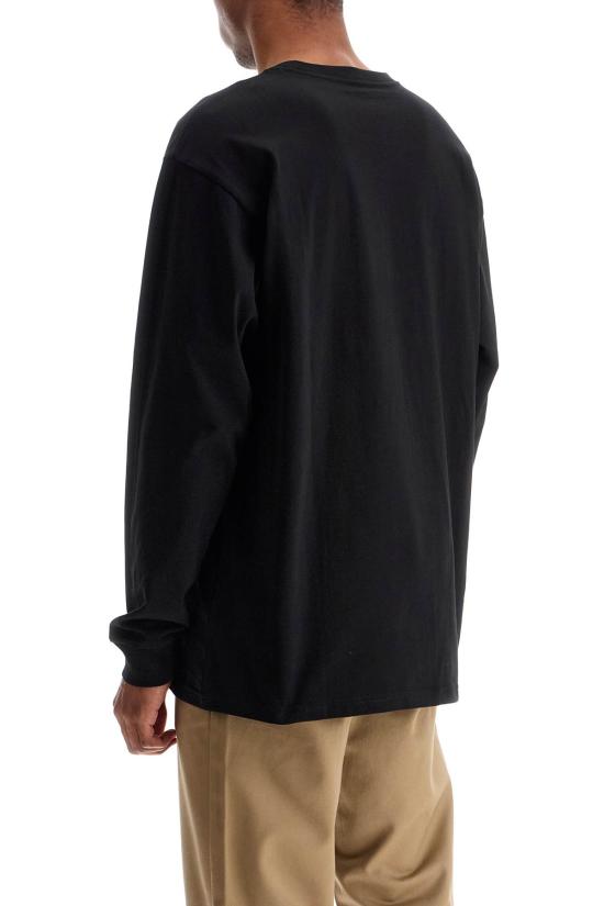 26FW 칼하트 WIP 롱슬리브 체이스 티셔츠 I026392 00F XX Black gold - CARHARTT WIP