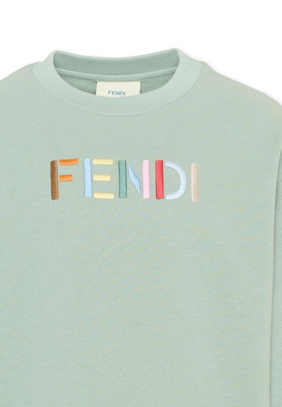 26FW [키즈] 펜디 티셔츠 JUH114 5V0 F1V3S GREEN - FENDI