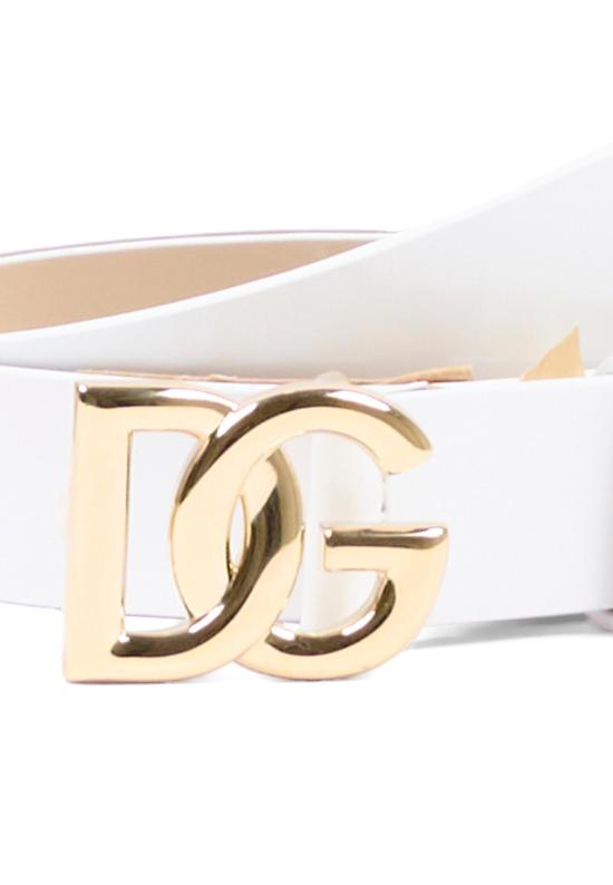 26FW [키즈] 돌체앤가바나 레귤러 벨트 EE0068 A1067 87682 WHITE - DOLCE & GABBANA
