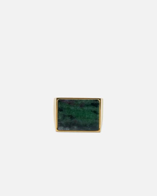  드리스 반 노튼 반지 에메랄드 소재의 Dries Van Noten 시그넷 링