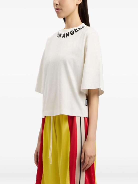 26SS 팜앤젤스 탑 PWAA079S26JER005 0310 OFF WHITE BLACK - PALM ANGELS