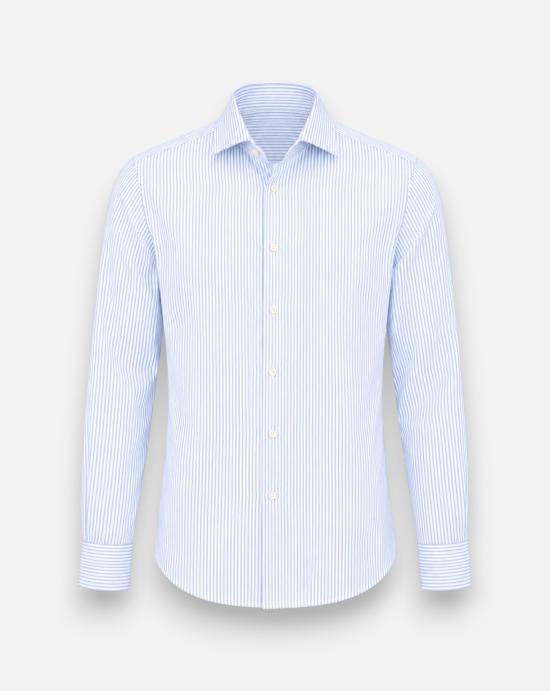26SS 싸쿠스 셔츠 422ML 21210 002 White and blue