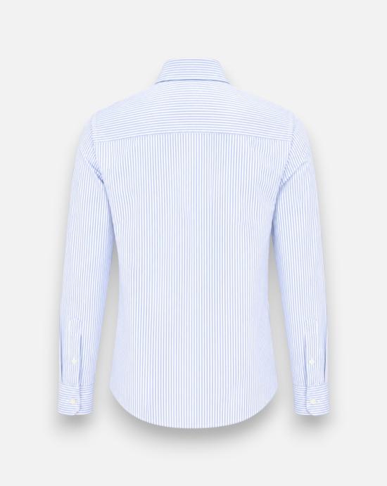 26SS 싸쿠스 셔츠 422ML 21210 002 White and blue - XACUS