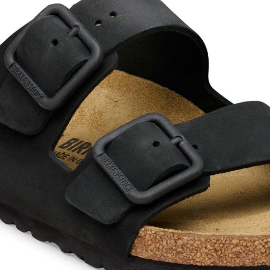  버켄스탁 뮬/슬리퍼 애리조나 와이어 버클 누벅 가죽 레귤러 - BIRKENSTOCK