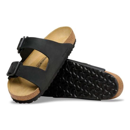  버켄스탁 뮬/슬리퍼 애리조나 와이어 버클 누벅 가죽 레귤러 - BIRKENSTOCK