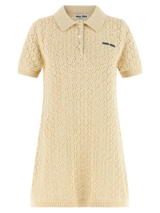 26FW 미우미우 숏 원피스 MMA939SOOO191AF0304 Beige