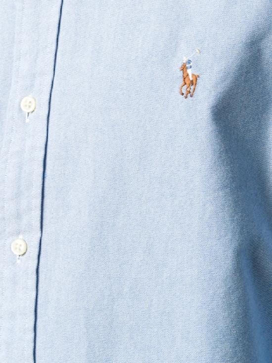 26SS 폴로 랄프로렌 컬러 포니 자수 커스텀 핏 버튼 다운 셔츠 710792041 002 Blue - POLO RALPH LAUREN