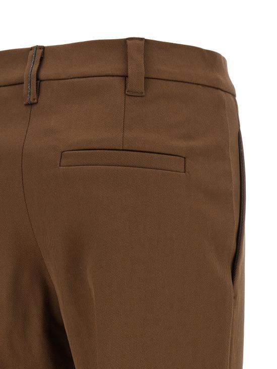 26FW 브루넬로 쿠치넬리 스트레이트 팬츠 MP126P8703C9812 Brown - BRUNELLO CUCINELLI
