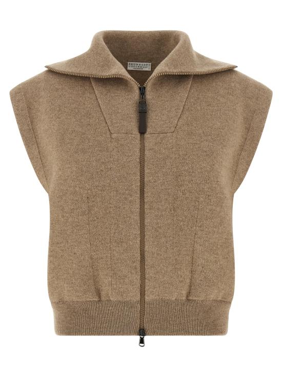 26FW 브루넬로 쿠치넬리 베스트 M12237846PC077 Beige