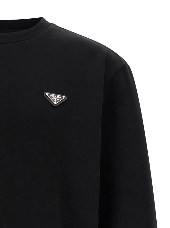 26FW 프라다 긴팔 티셔츠 UJL90BSWMO11OQF0002 Black - PRADA