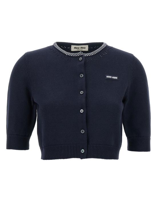 26FW 미우미우 가디건 MMF02RSOOO191VF022X Blue