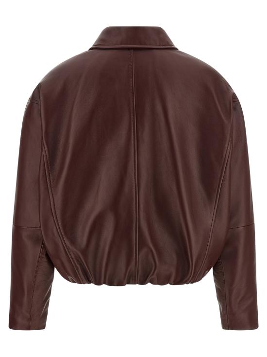 26FW 브루넬로 쿠치넬리 가죽 자켓 MPNMO7638PC4187 Bordeaux - BRUNELLO CUCINELLI