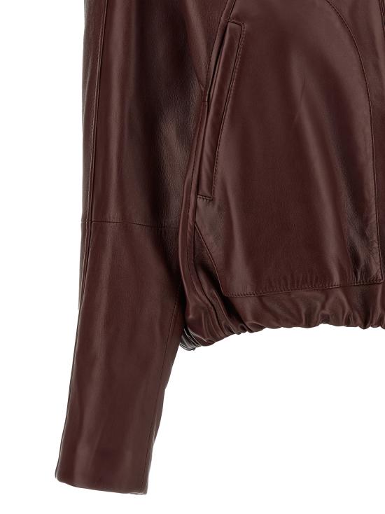 26FW 브루넬로 쿠치넬리 가죽 자켓 MPNMO7638PC4187 Bordeaux - BRUNELLO CUCINELLI