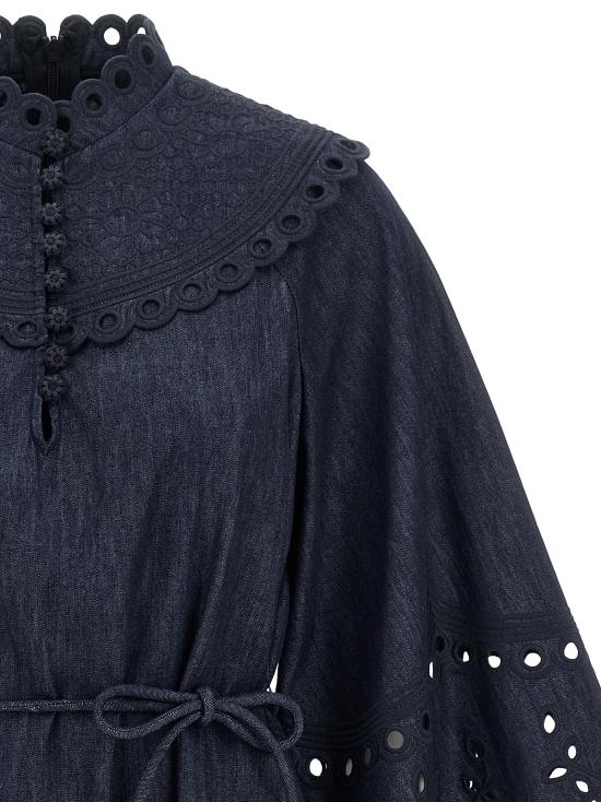 26FW 짐머만 숏 원피스 9161DSS263INK Blue - ZIMMERMANN