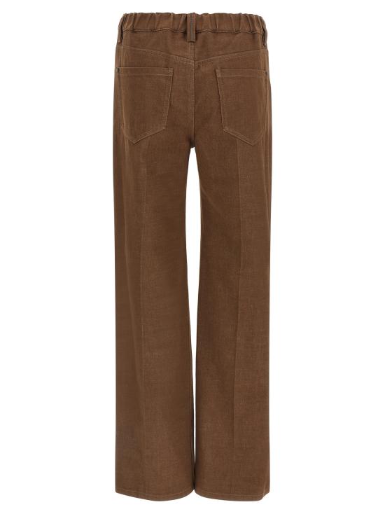26FW 브루넬로 쿠치넬리 스트레이트 팬츠 MP134P4108C007 Brown - BRUNELLO CUCINELLI