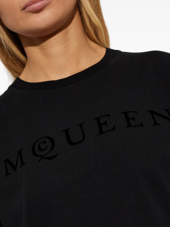 26SS 알렉산더 맥퀸 탑 858325QLAE6 1000 BLACK - ALEXANDER MCQUEEN