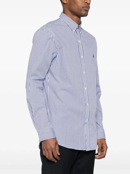 26SS 랄프 로렌 긴팔 셔츠 710928254008 BLUE WHITE BENGAL STRIPE - RALPH LAUREN