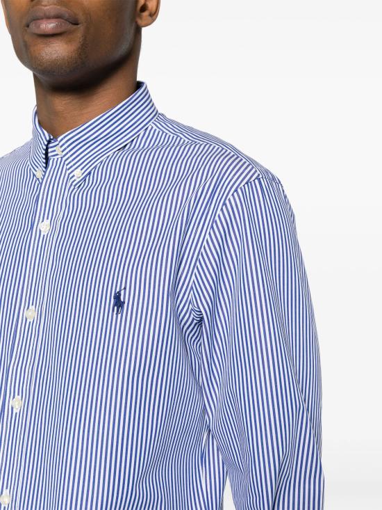 26SS 랄프 로렌 긴팔 셔츠 710928254008 BLUE WHITE BENGAL STRIPE - RALPH LAUREN