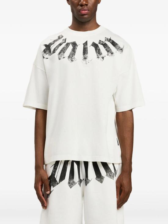 26SS 팜앤젤스 탑 PMAA10DS26JER002 0310 OFF WHITE BLACK - PALM ANGELS