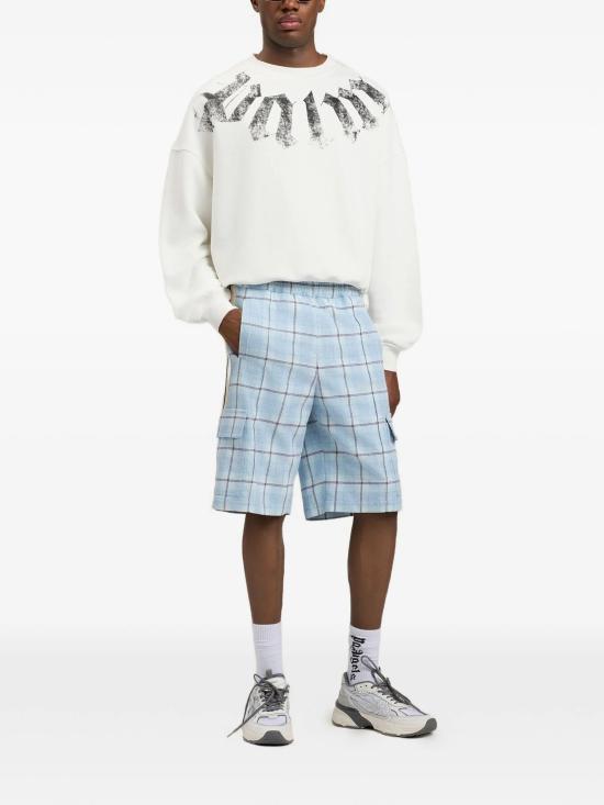 26SS 팜앤젤스 탑 PMBA08JS26FLE001 0310 OFF WHITE BLACK - PALM ANGELS