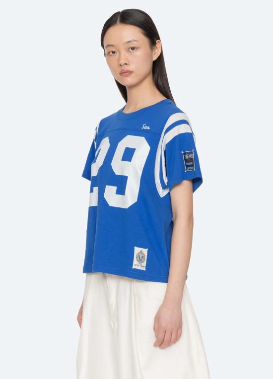  씨뉴욕 반팔 티셔츠 PF26 154 BLUE - SEA NY