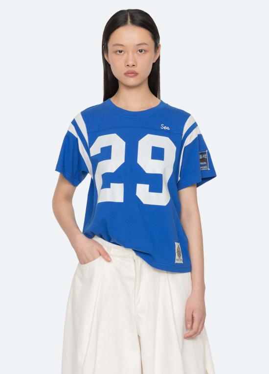  씨뉴욕 반팔 티셔츠 PF26 154 BLUE