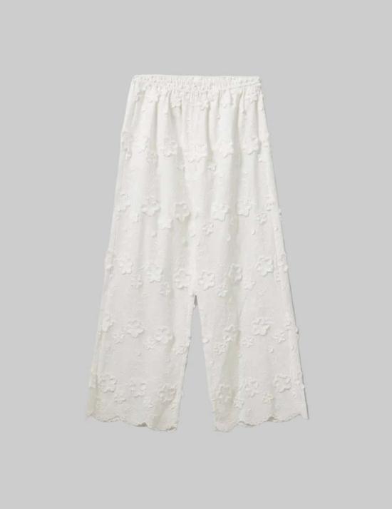  더 가먼트 스트레이트 팬츠 가먼트 플뢰르 코튼 팬츠 화이트 - THE GARMENT