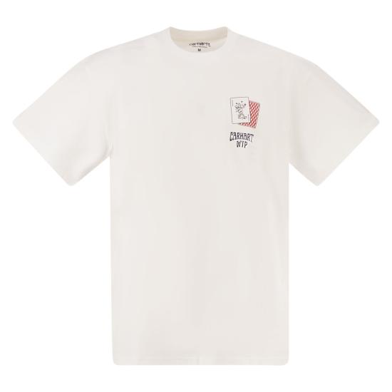 26FW 칼하트 반팔 티셔츠 I036895 WHITE