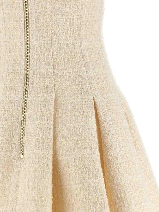 26SS 발망 숏 원피스 GF0R2590XL960FA White - BALMAIN