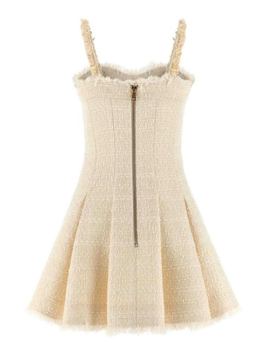 26SS 발망 숏 원피스 GF0R2590XL960FA White - BALMAIN